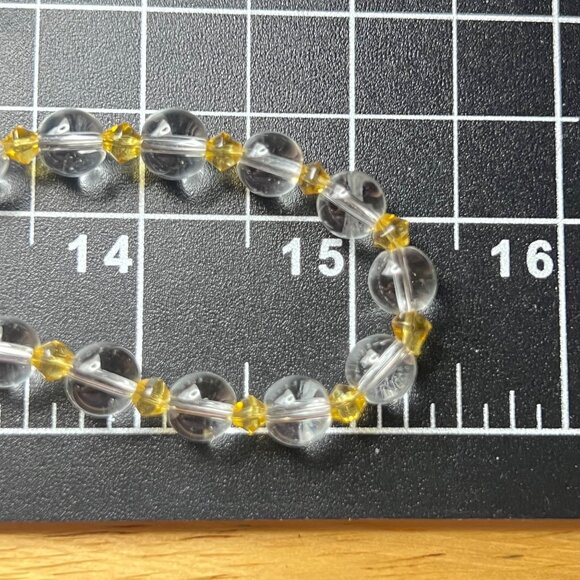 Artisan Glass Statement Necklace Opaline Foiled Beads 4" Tassel Pendant Vintage - Picture 3 of 16